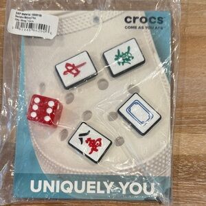 NWT Crocs Jibbitz Mahjong Set with Red Dice